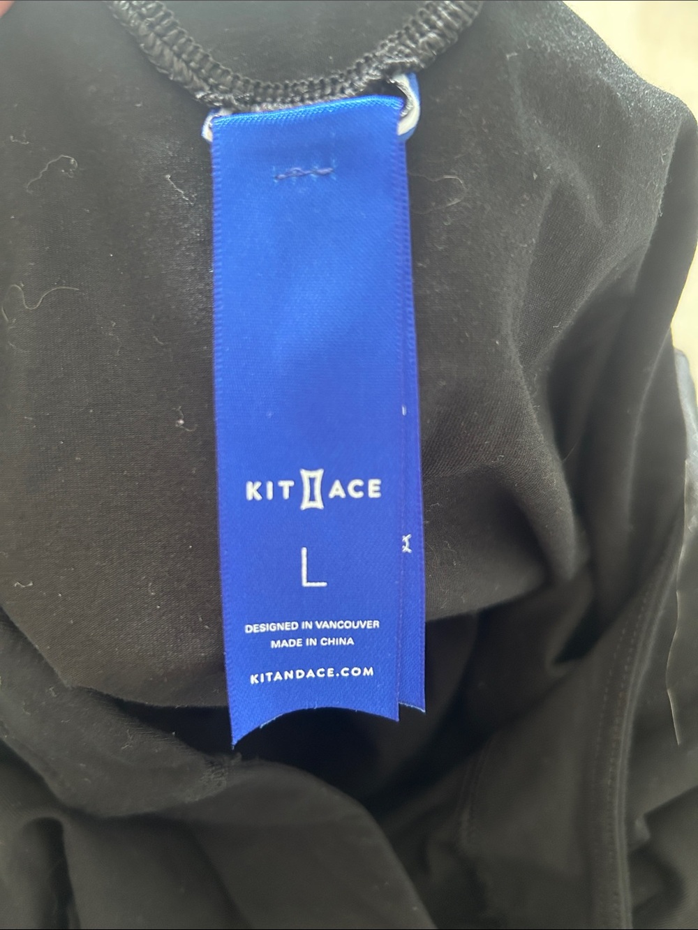 Kit and Ace Black Tee Dress with Blue Tag - Picture 2 of 7